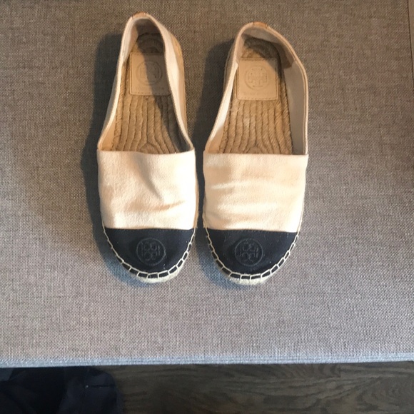 Tory Burch Shoes - Tory Burch Espadrilles in Black and Cream